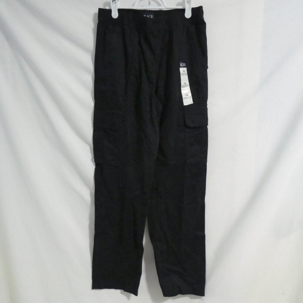 CHILDREN'S PLACE | size 14 kids | Navy Cargo Pants | Stretchy Waistband | NWT